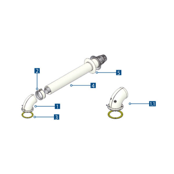 KIT COASSIALE ASP/SCAR SAVIO/FONDITAL/UNICAL    CODICE TEC 00000A51090