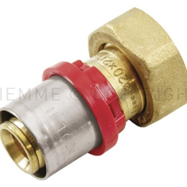 RACC DIRITTO C/GIRELLO A PINZARE 1/2X16 ACQUA  CODICE TIEMME 1650028