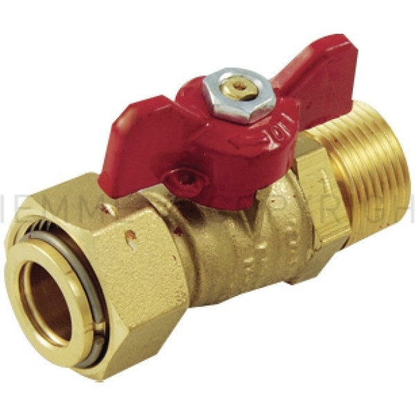 VALVOLA A SFERA C/GIRELLO 1/2X1/2 M/F  CODICE TIEMME 2260048