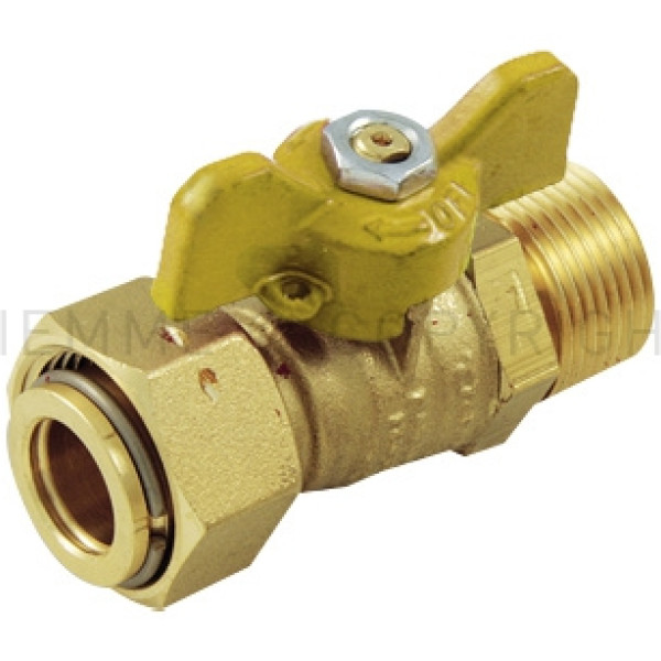 VALVOLA GAS C/GIRELLO 3/4 3/4   CODICE TIEMME 2220060