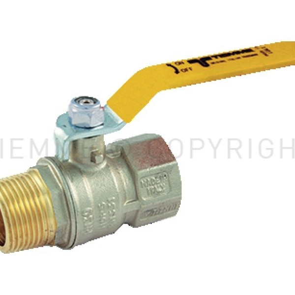 VALVOLA GAS M/F C/LEVA 1/2