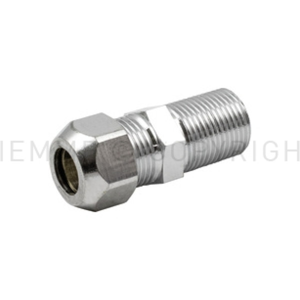 RACC DIRITTO CROMATO M 10X3/8  CODICE TIEMME 2950059