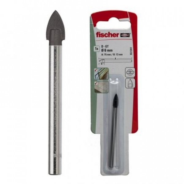  FISCHER PUNTA DIAM.6 D-GT C/ALETTE X VETRO E CERAMICHE CODICE 551341