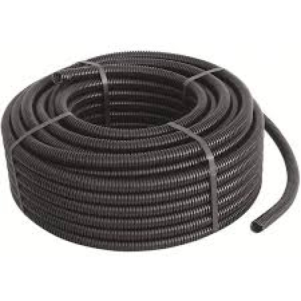 TUBO CORRUGATO NERO D.20 MT.100 - PE01020NT100  CODICE EURELT CORRUG20