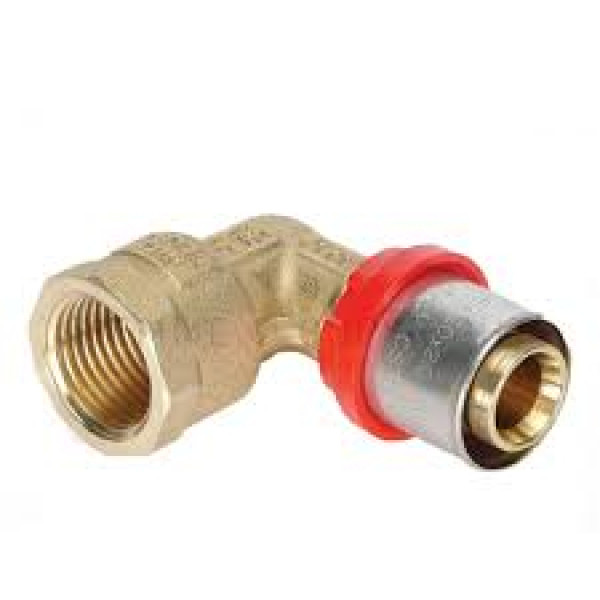 GOMITO FEMMINA A PINZARE 1X26 ACQUA  CODICE TIEMME 1650080