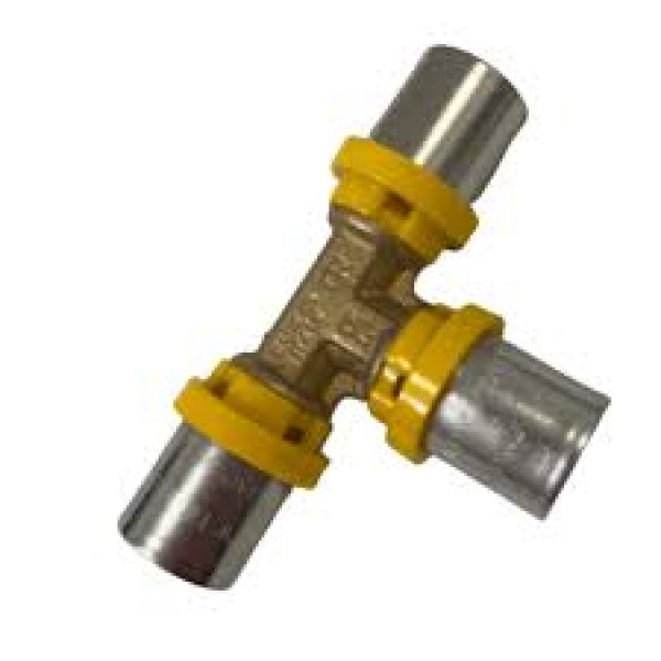 TEE A PINZARE 16X16X16 GAS  CODICE TIEMME 2650004