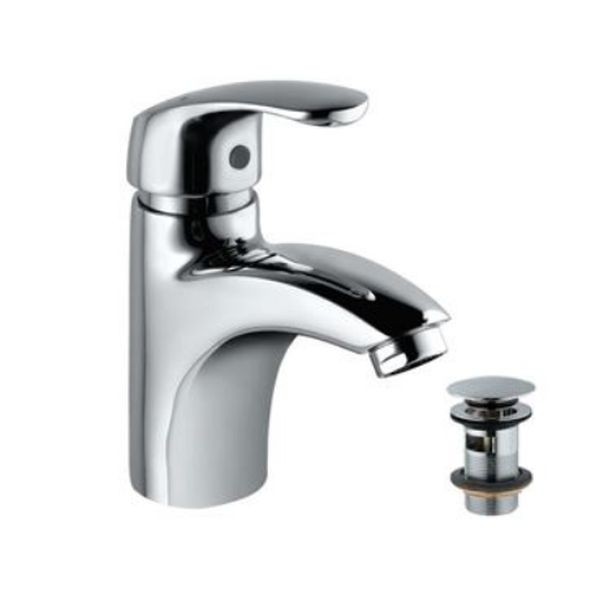 JAQUAR MISCELATORE PER LAVABO ALTO SERIE EKO CON SCARICO CLICK CLACK