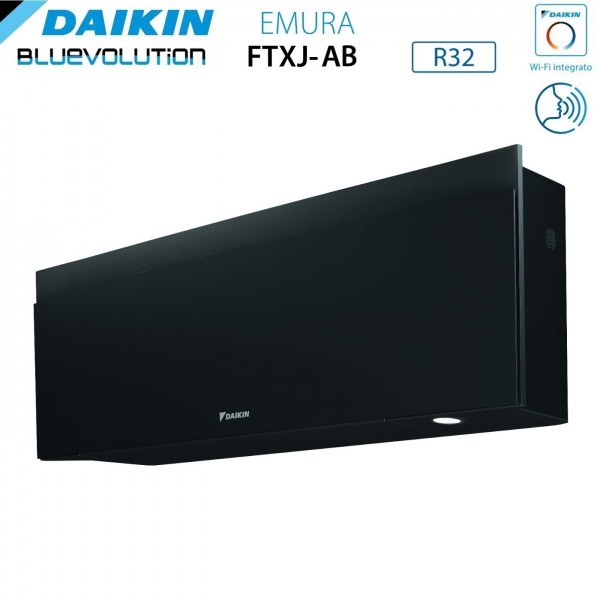 DAIKIN MACCHINA INTERNA 09 NEW EMURA BLACK R32 WI-FI CODICE FTXJ25AB