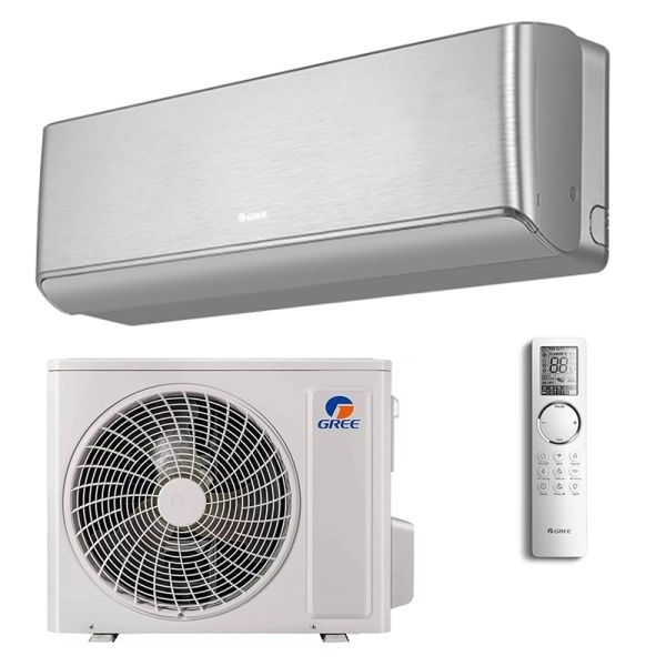 GREE CLIMATIZZATORE AIRY MONOSPLIT 18000 BTU INVERTER R-32 WI-FI SILVER CODICE AIRY18