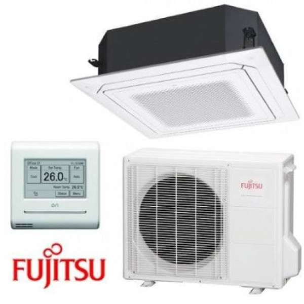 CLIMATIZZATORE A CASSETTA FUJITSU R32 30000 BTU C/COMANDO E GRIGLIA  AOYG30KBTB/AUXG30KRLB