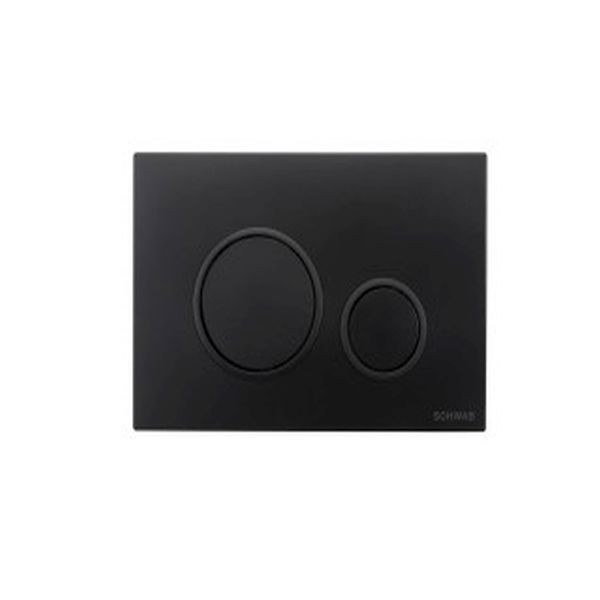 SCHWAB PLACCA VELA NERA DOPPIO SCARICO PER CASSETTA UP 199 COD.P47-0190-0253