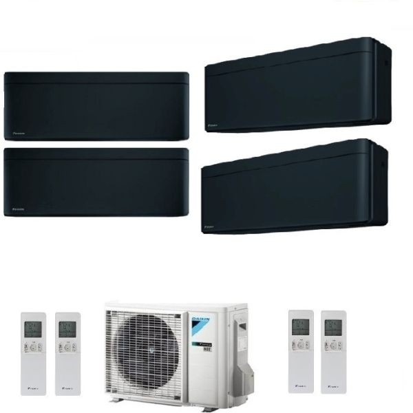 CLIMATIZZATORE DAIKIN STYLISH TOTAL BLACK QUADRIALSPLIT 9000+9000+9000+9000+4MXM68 R-32
