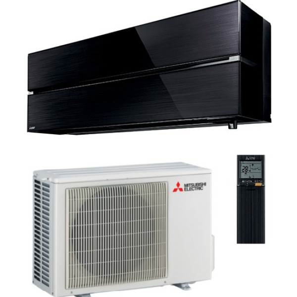 CLIMATIZZATORE MITSUBISHI KIRIGAMINE STYLE 12 ONYX BLACK  MONOSLPIT