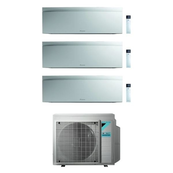 CLIMATIZZATORE DAIKIN EMURA III WHITE TRIALSPLIT 9000+9000+9000+3MXM52N INVERTER R-32 WI-FI
