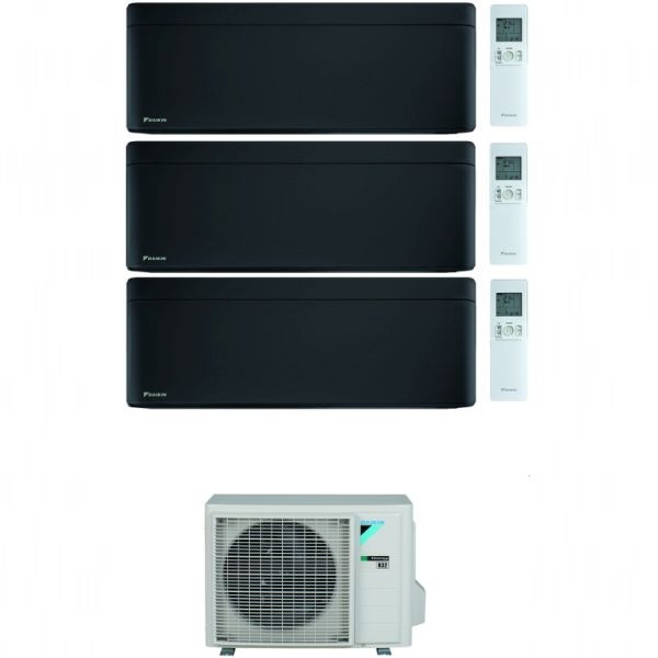 CLIMATIZZATORE DAIKIN STYLISH TOTAL BLACK TRIALSPLIT 9000+9000+18000+3MXM68 R-32