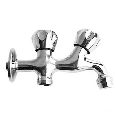 IDRONORD RUBINETTO A MURO DOPPIO 1/2X3/4 CODICE IDRO13780000D