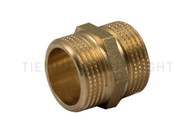 NIPPLES RIDOTTO OTTONE GIALLO 1/2 X 1/4  CODICE TIEMME 1500395