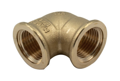 GOMITO OTTONE GIALLO F/F 3/4