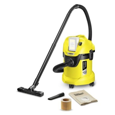 ASPIRATORE KARCHER SOLIDI LIQUIDI WD 3 BATTERY (BATTERIA NON INCLUSA)