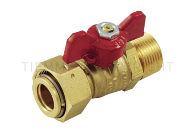 VALVOLA A SFERA C/GIRELLO 1/2X1/2 M/F  CODICE TIEMME 2260048