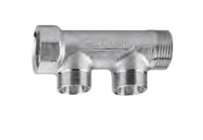 COLLETTORE PER RISCALDAMENTO 2 VIE DA 1