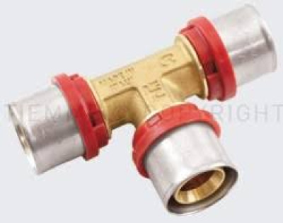 TEE A PINZARE 16X16X16 ACQUA   CODICE TIEMME 1650002