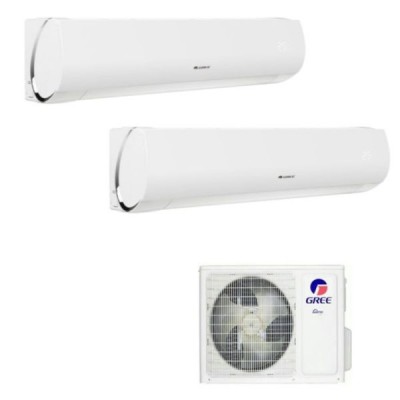 CLIMATIZZATORE GREE MUSE DUALSPLIT 9000+9000+GWHD(14)NK6OO INVERTER R-32 WI-FI