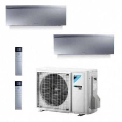 CLIMATIZZATORE DAIKIN EMURA III SILVER DUALSPLIT 9000+12000+2MXM40N INVERTER R-32 WI-FI