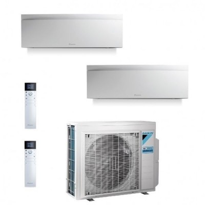 CLIMATIZZATORE DAIKIN EMURA III WHITE DUALSPLIT 9000+18000+2MXM50 INVERTER R-32 WI-FI