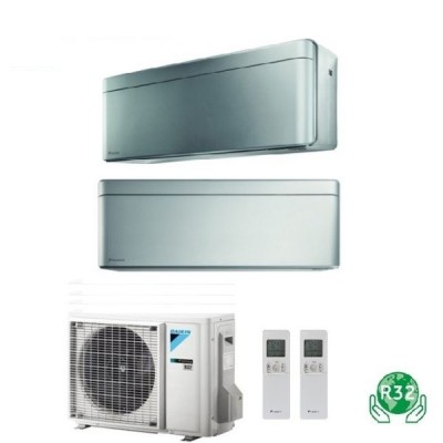 CLIMATIZZATORE DAIKIN STYLISH TOTAL SILVER DUALSPLIT 7000+7000+2MXM40M/N R32