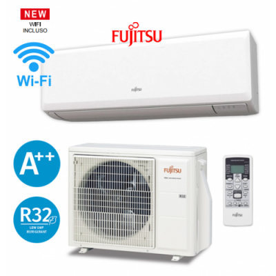 FUJITSU CLIMATIZZATORE 14 KMCF PARETE INVERTER WI-FI MONO R32 CODICE ASYG14KMCF