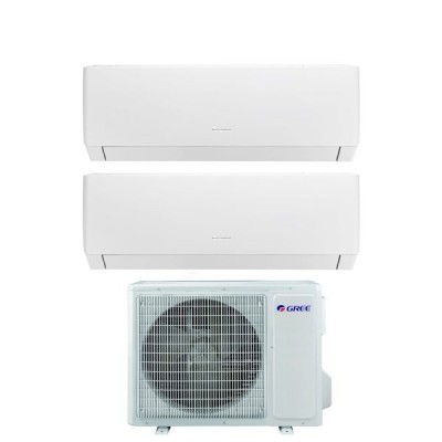 CLIMATIZZATORE GREE PULAR DUALSPLIT 9000+12000+GWHD(18)NK6OO INVERTER R-32 WI-FI