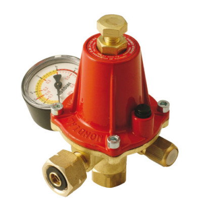 MONDIAL REGOLATORE ALTA PRESSIONE GPL KG.40 C/VALVOLA E MANOMETRO CODICE HP603R78-02D