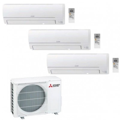 CLIMATIZZATORE MITSUBISHI HR TRIAL SPLIT 9000+9000+12000+MXZ-3HA50VF INVERTER