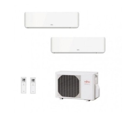 CLIMATIZZATORE FUJITSU DUAL SPLIT SERIE KM 9000+9000+AOYG18KBTA R-32 A++ WI-FI