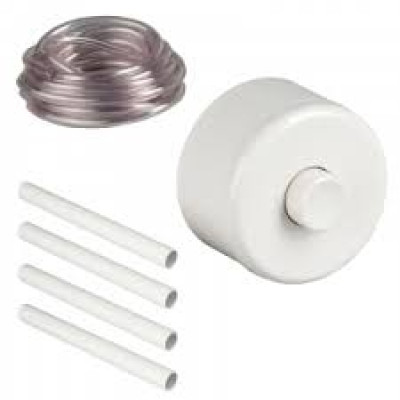 PULSANTE PNEU.EST.PER CASSA.ESTERNA AD INCASSO BIANCO CODICE 666930