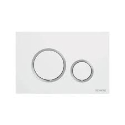 PLACCA VELA DUO BIANCO CON ANELLO CROMO LUCIDO CODICE P47-0201-0250