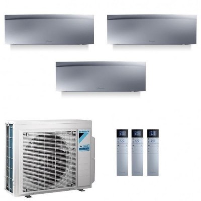 CLIMATIZZATORE DAIKIN EMURA III SILVER TRIALSPLIT 9000+9000+9000+3MXM52N INVERTER R-32 WI-FI