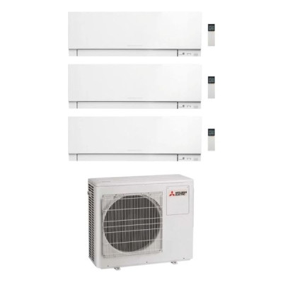 CLIMATIZZATORE MITSUBISHI KIRIGAMINE ZEN TRIAL SPLIT 9000+9000+9000+MXZ-3F54VF R-32 WI-FI-Bianco